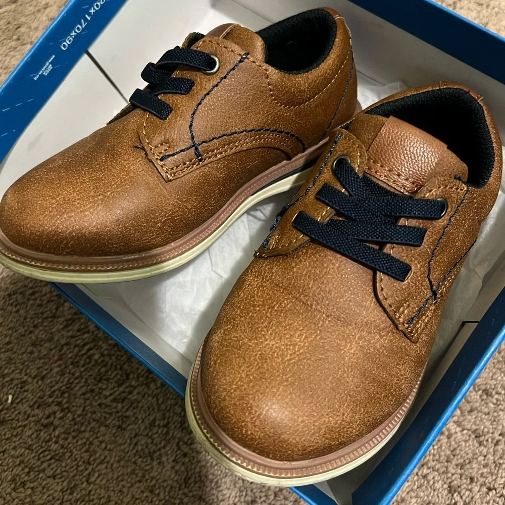 Toddler 9 brown dress/photo shoe. Max+Jake